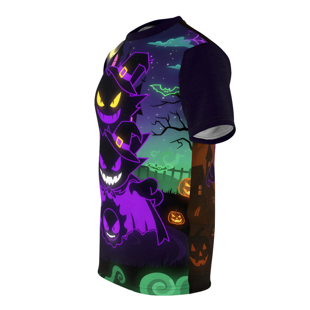 Spooky Halloween Unisex Tee - Ghostly Monster Evolution Design.