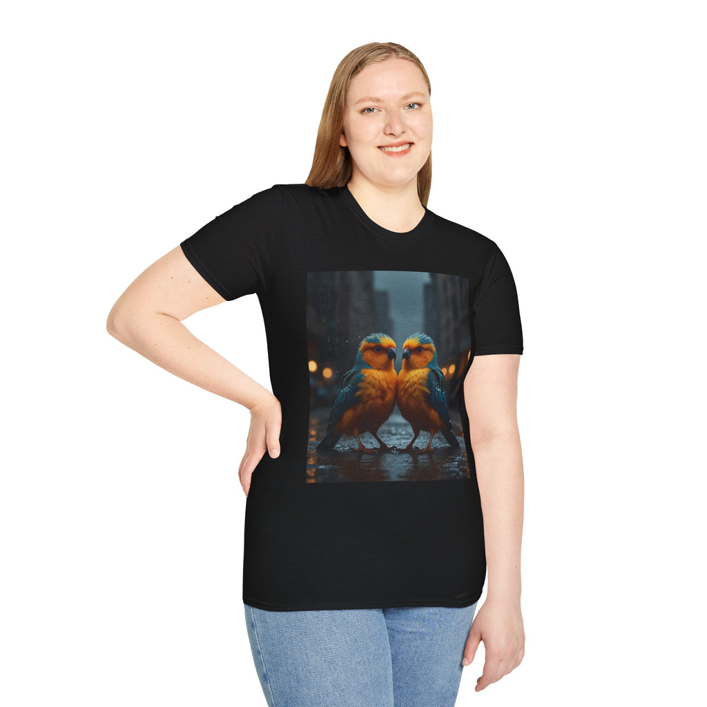 Colorful Parrot Love Tee – Nature Summer Shirt