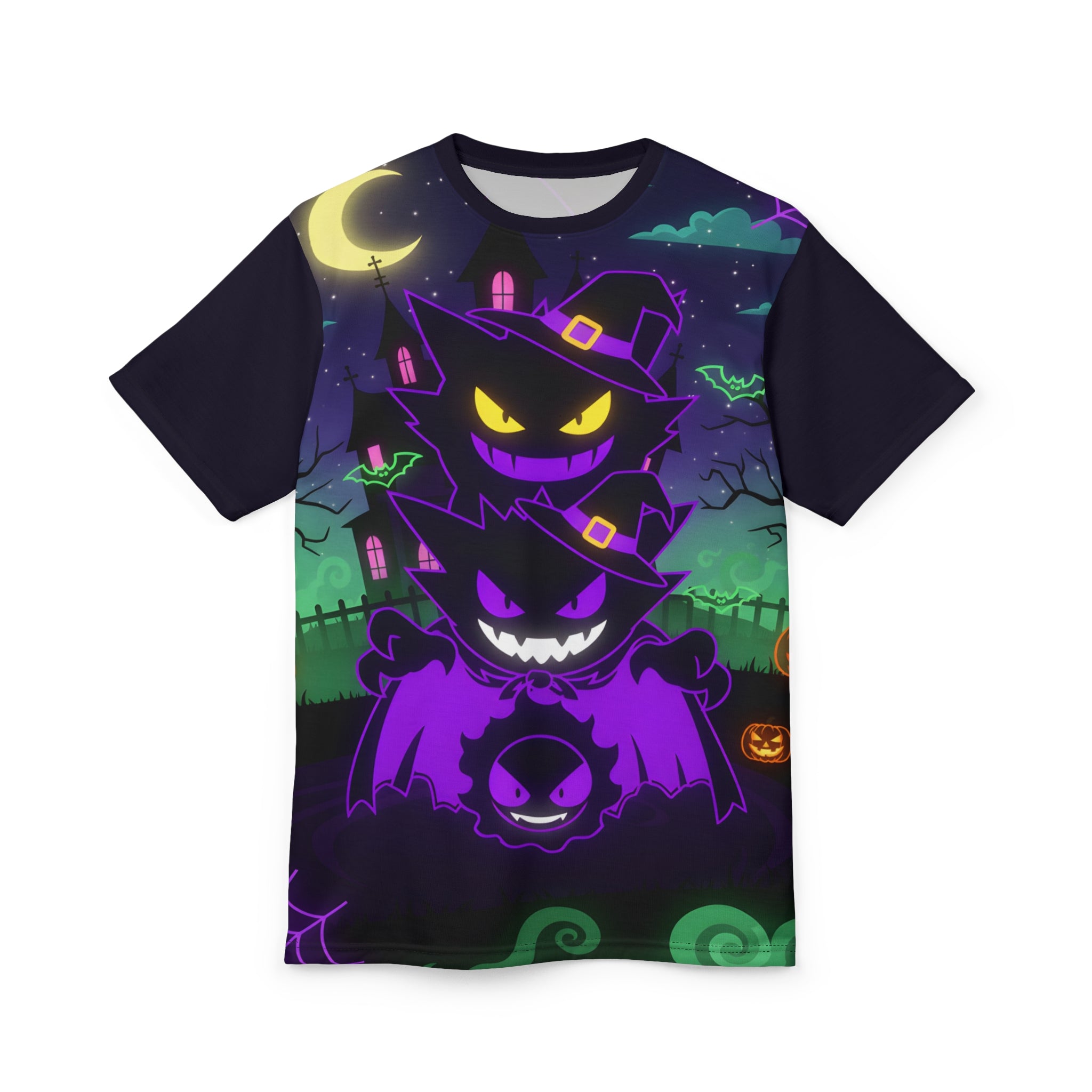 Spooky Halloween Unisex Tee - Ghostly Monster Evolution Design.