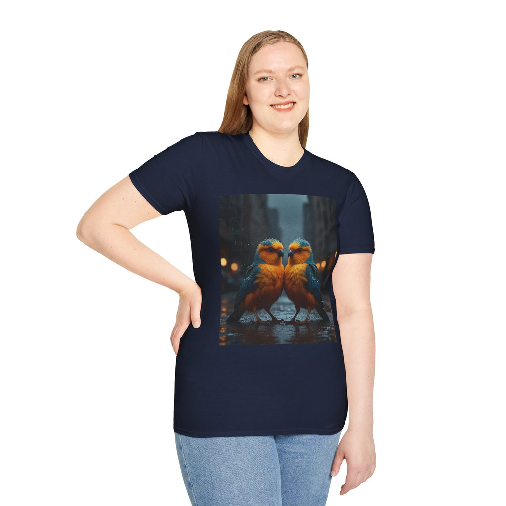 Colorful Parrot Love Tee – Nature Summer Shirt