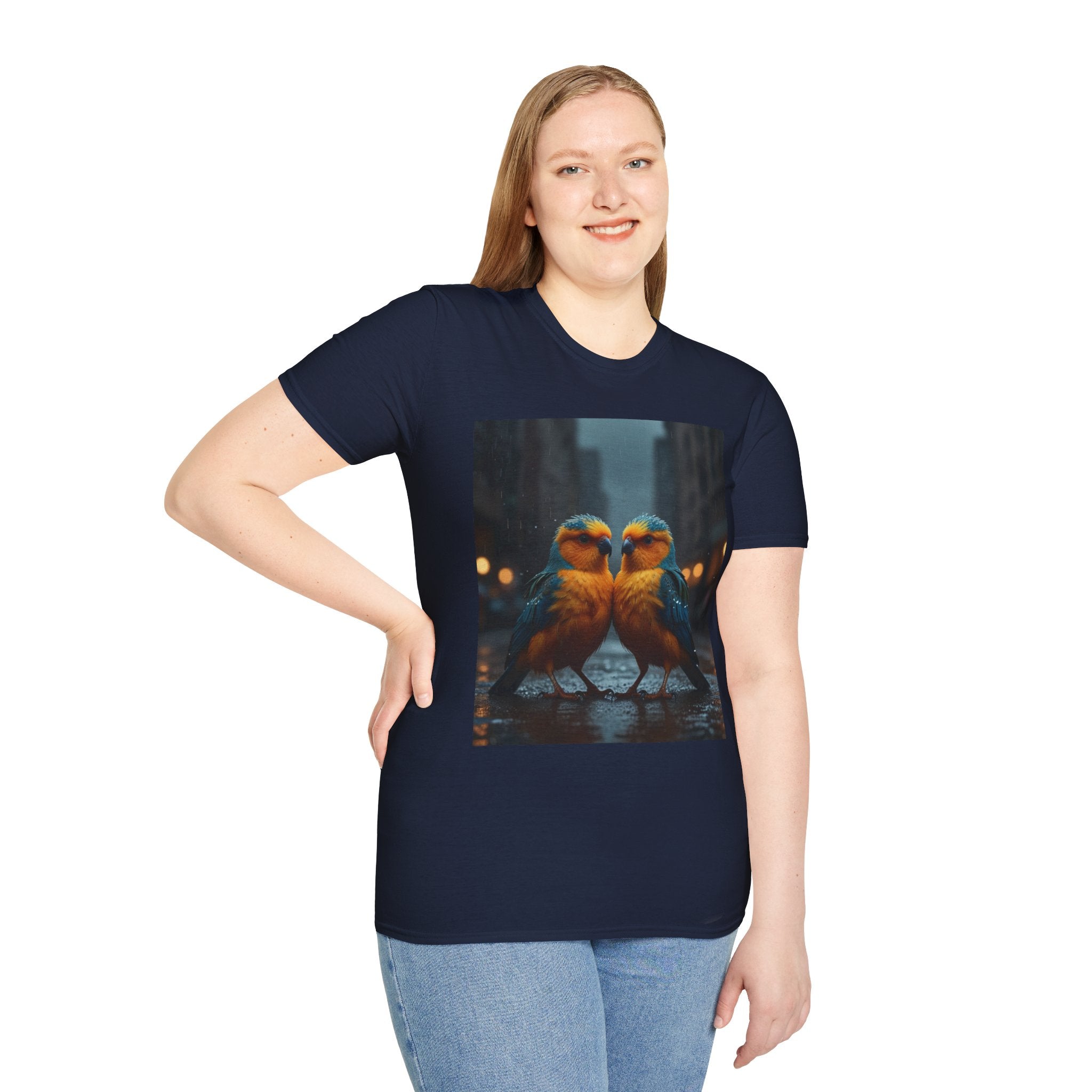 Colorful Parrot Love Tee – Nature Summer Shirt