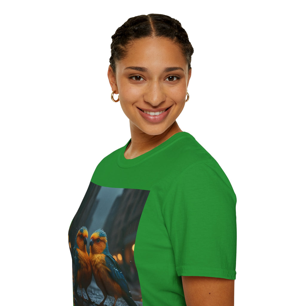 Colorful Parrot Love Tee – Nature Summer Shirt