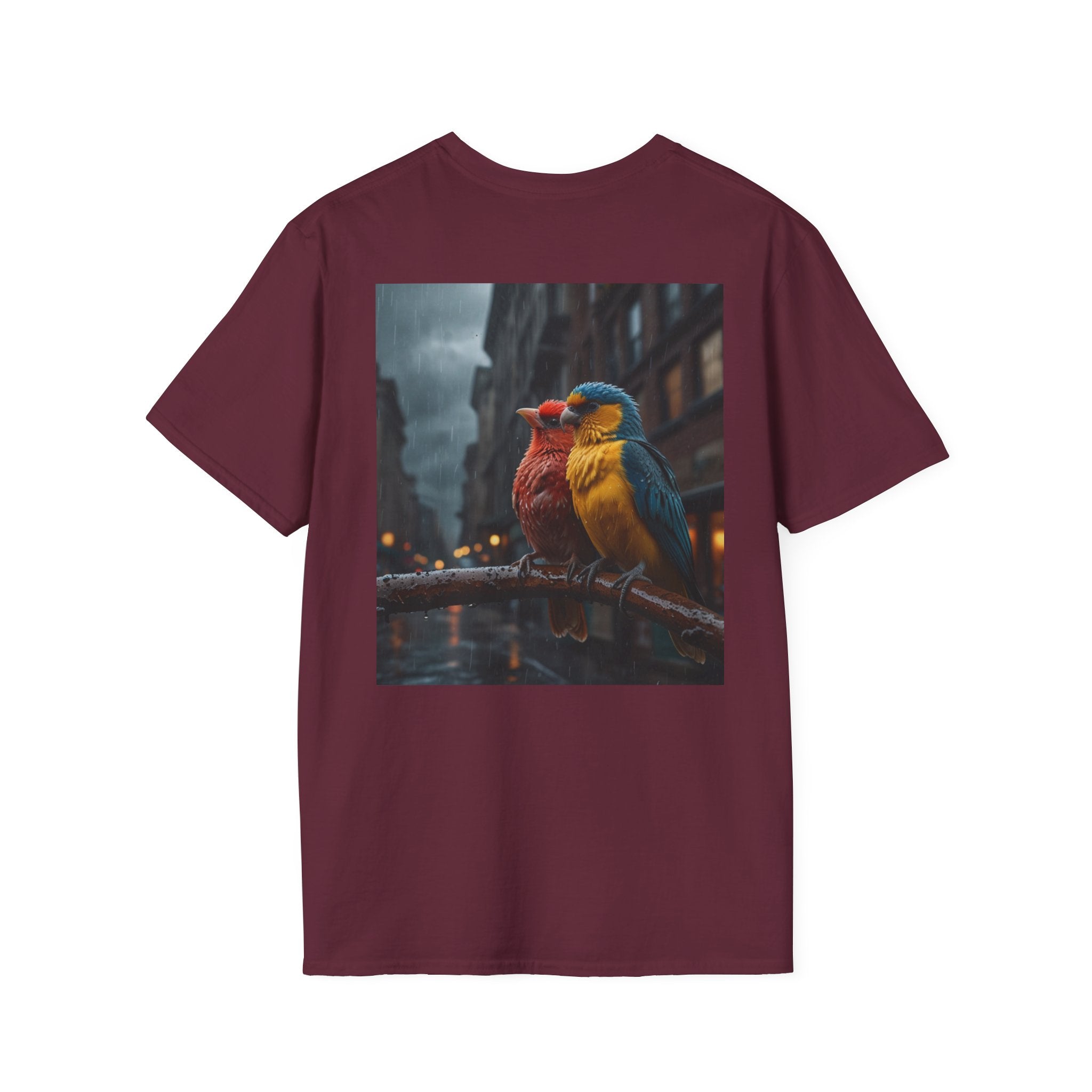 Colorful Parrot Love Tee – Nature Summer Shirt