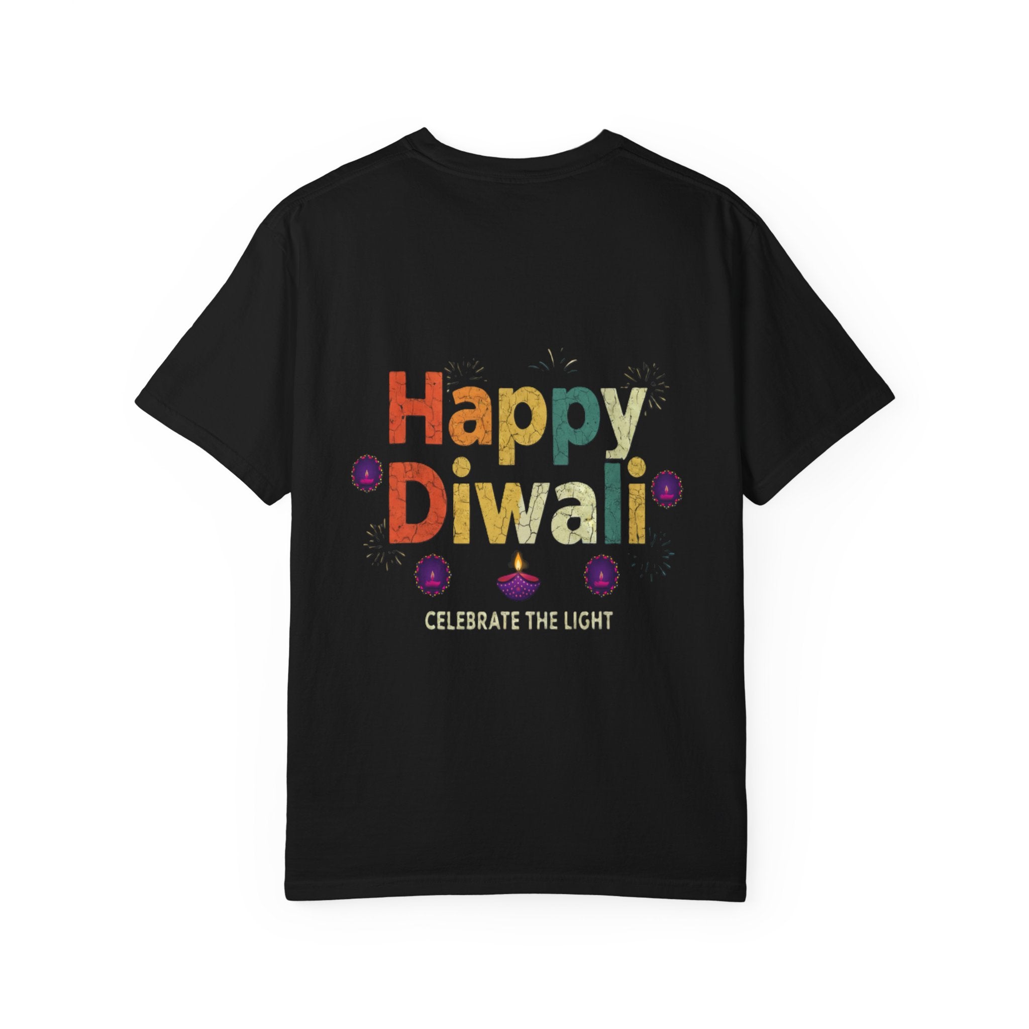 Diwali Celebration T-Shirt | Happy Diwali Unisex Garment-Dyed Tee | Festival Apparel Gift