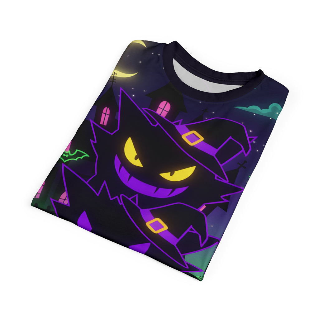 Spooky Halloween Unisex Tee - Ghostly Monster Evolution Design.