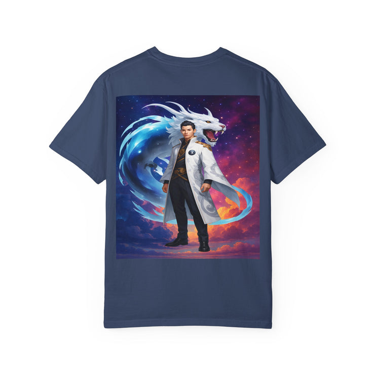 Fantasy-Themed Garment-Dyed Tee – Majestic Creature Shirt