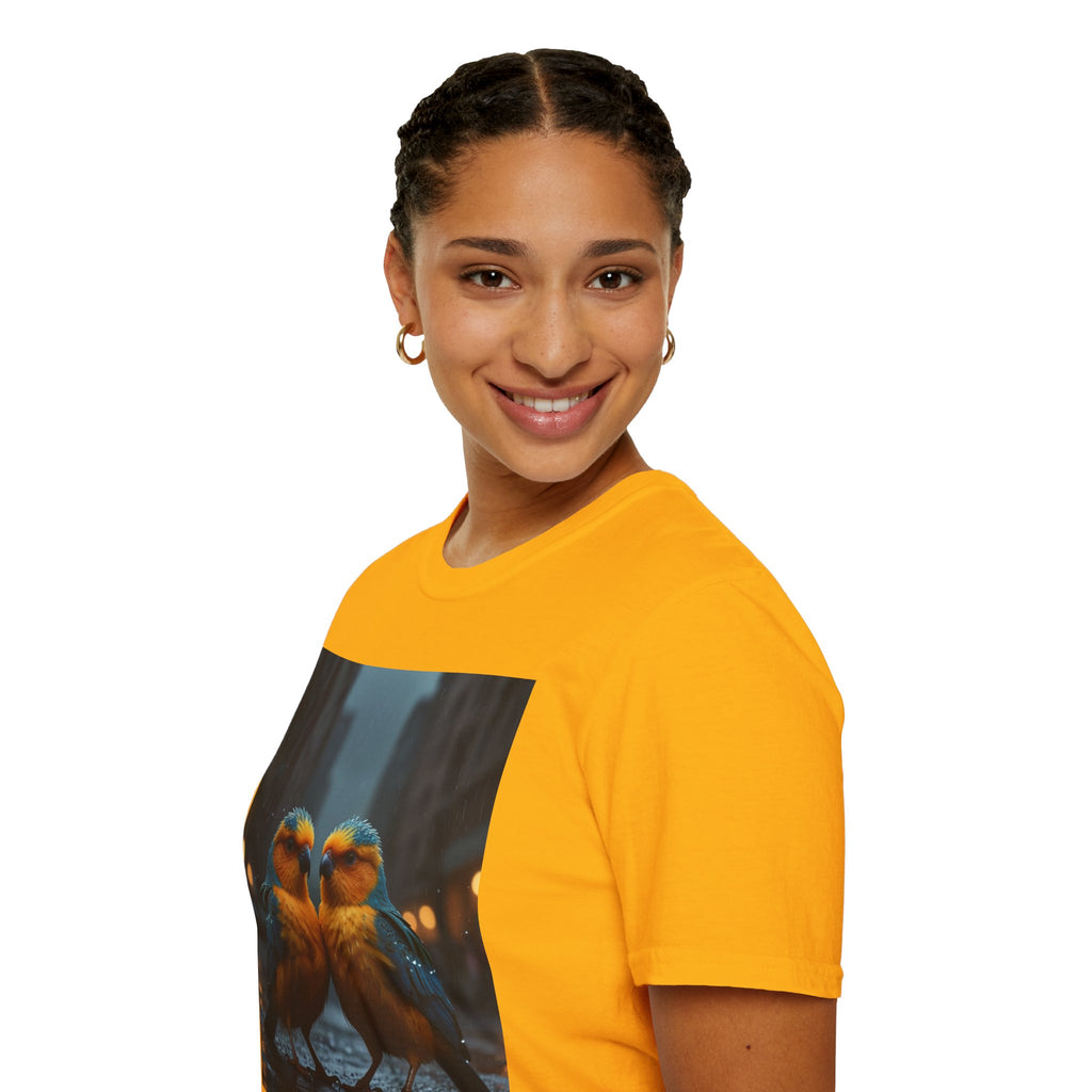 Colorful Parrot Love Tee – Nature Summer Shirt