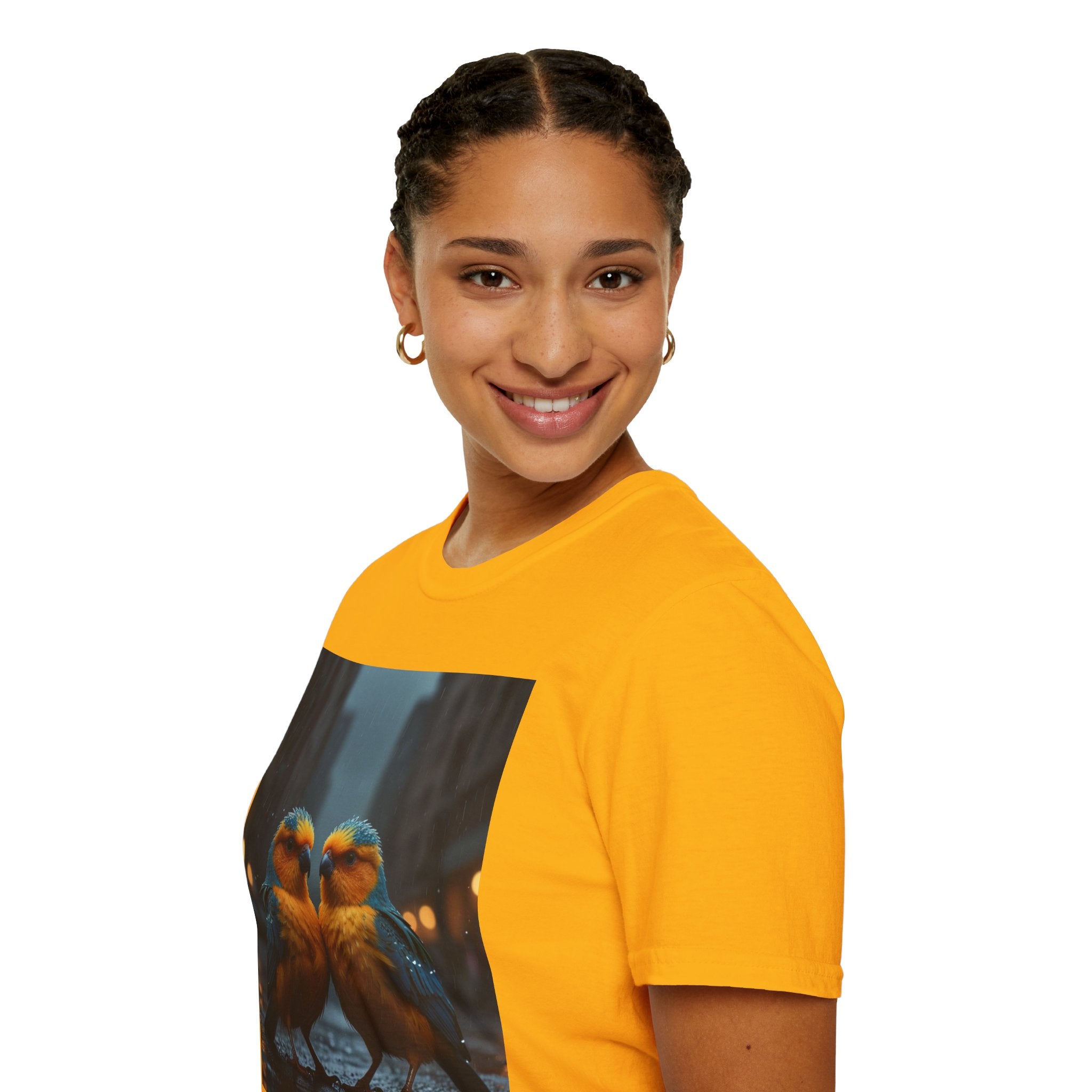 Colorful Parrot Love Tee – Nature Summer Shirt