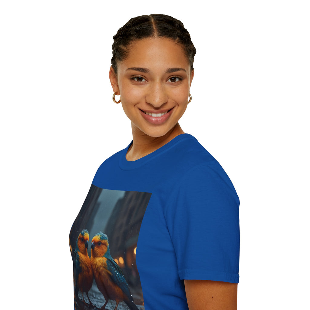 Colorful Parrot Love Tee – Nature Summer Shirt