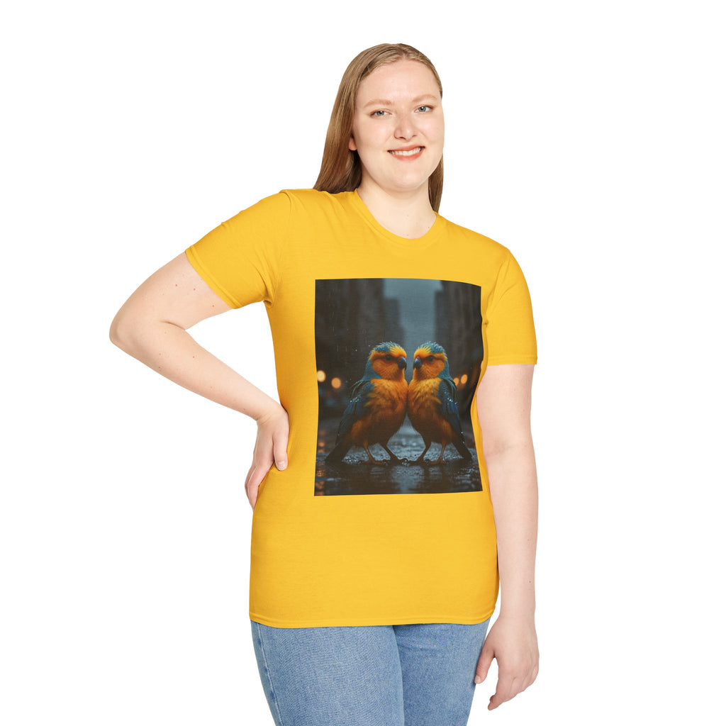 Colorful Parrot Love Tee – Nature Summer Shirt
