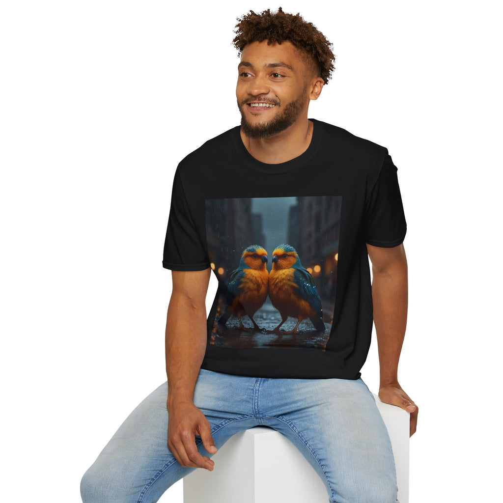 Colorful Parrot Love Tee – Nature Summer Shirt