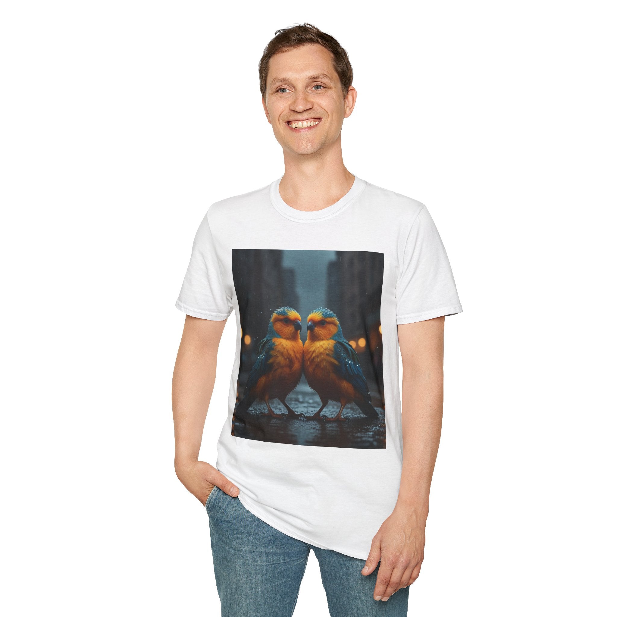 Colorful Parrot Love Tee – Nature Summer Shirt