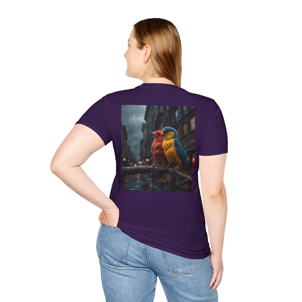Colorful Parrot Love Tee – Nature Summer Shirt