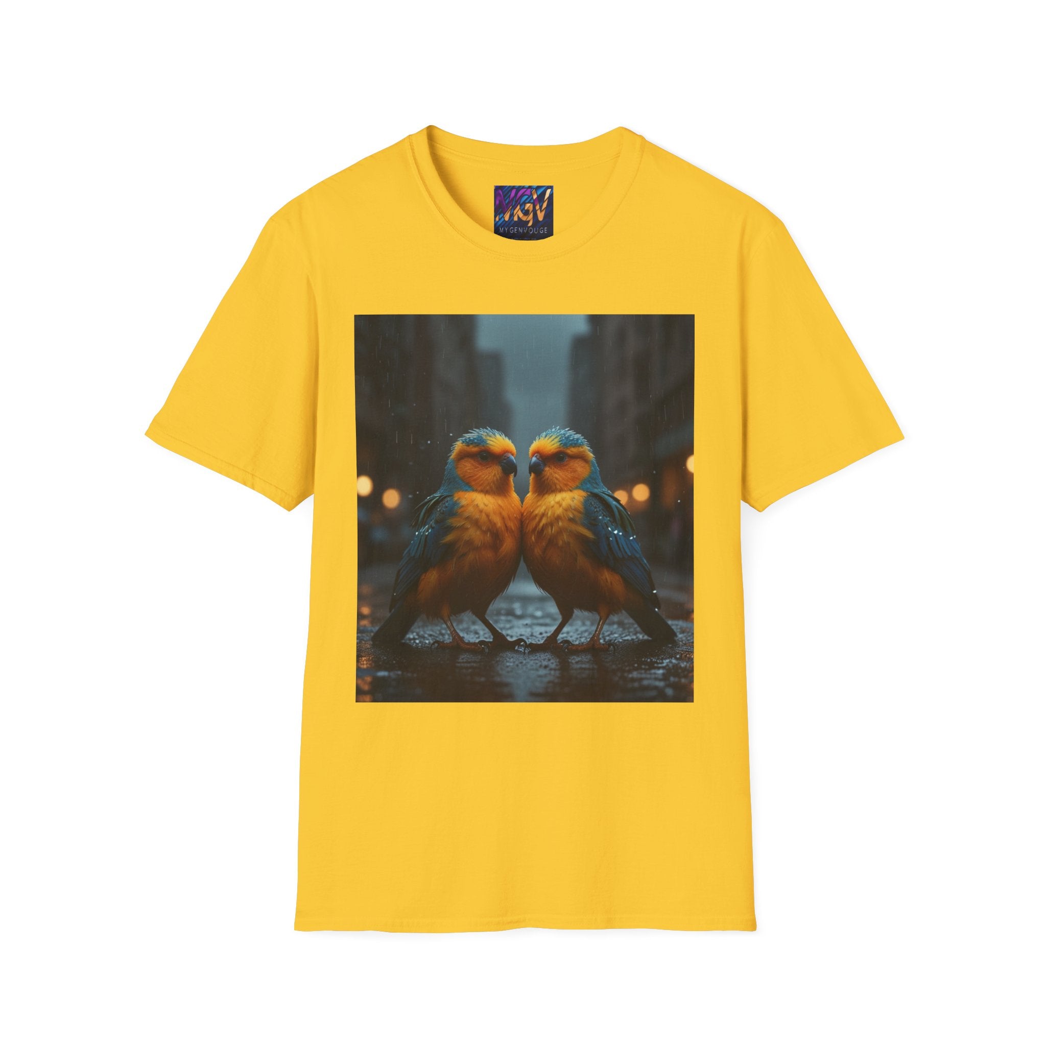 Colorful Parrot Love Tee – Nature Summer Shirt