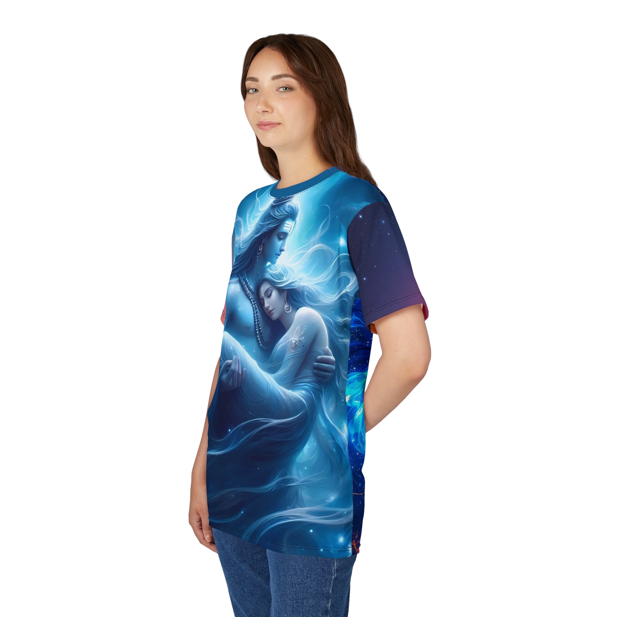 Lord Shiv & Ma Parvati Love Tee – Spiritual Cut & Sew Top