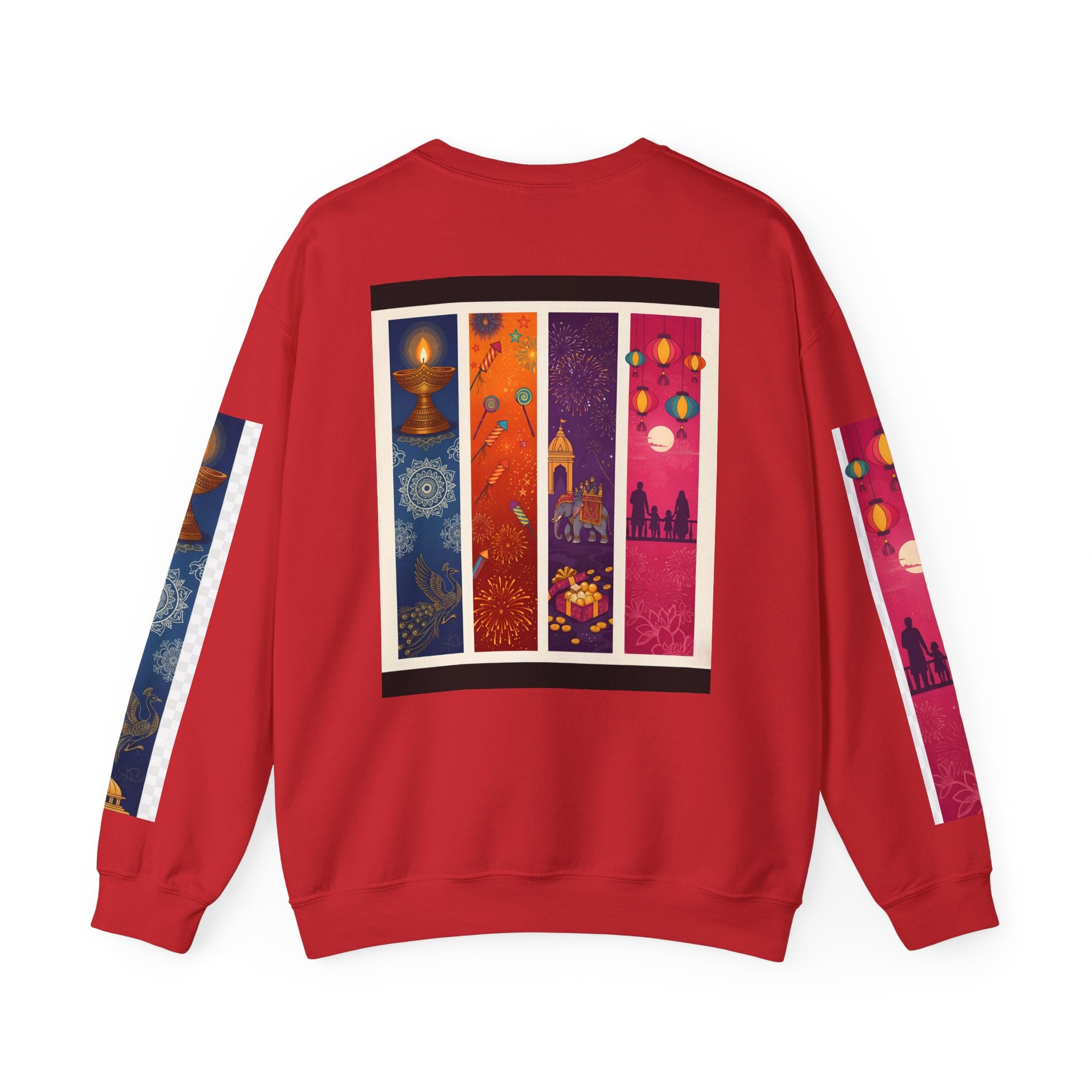 Colorful Festival Sweatshirt - Cozy Diwali Apparel.