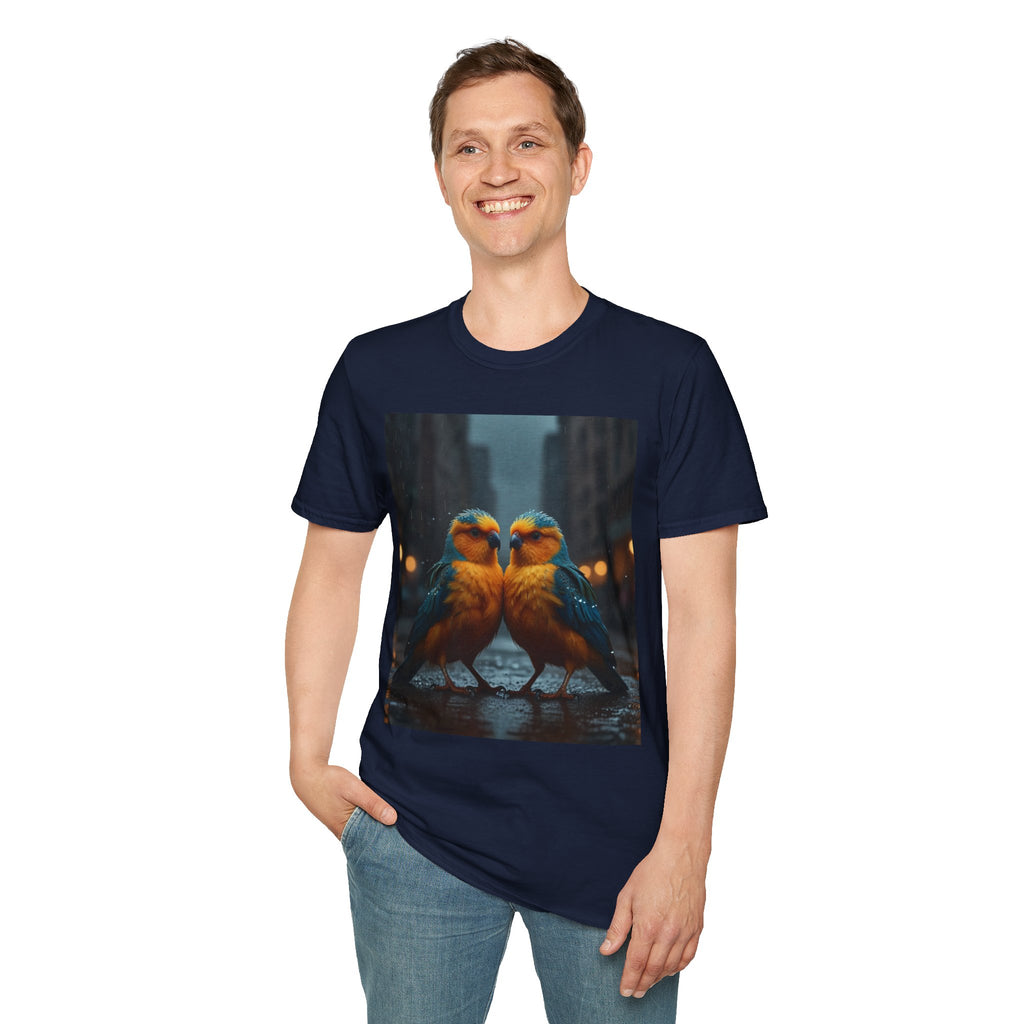 Colorful Parrot Love Tee – Nature Summer Shirt