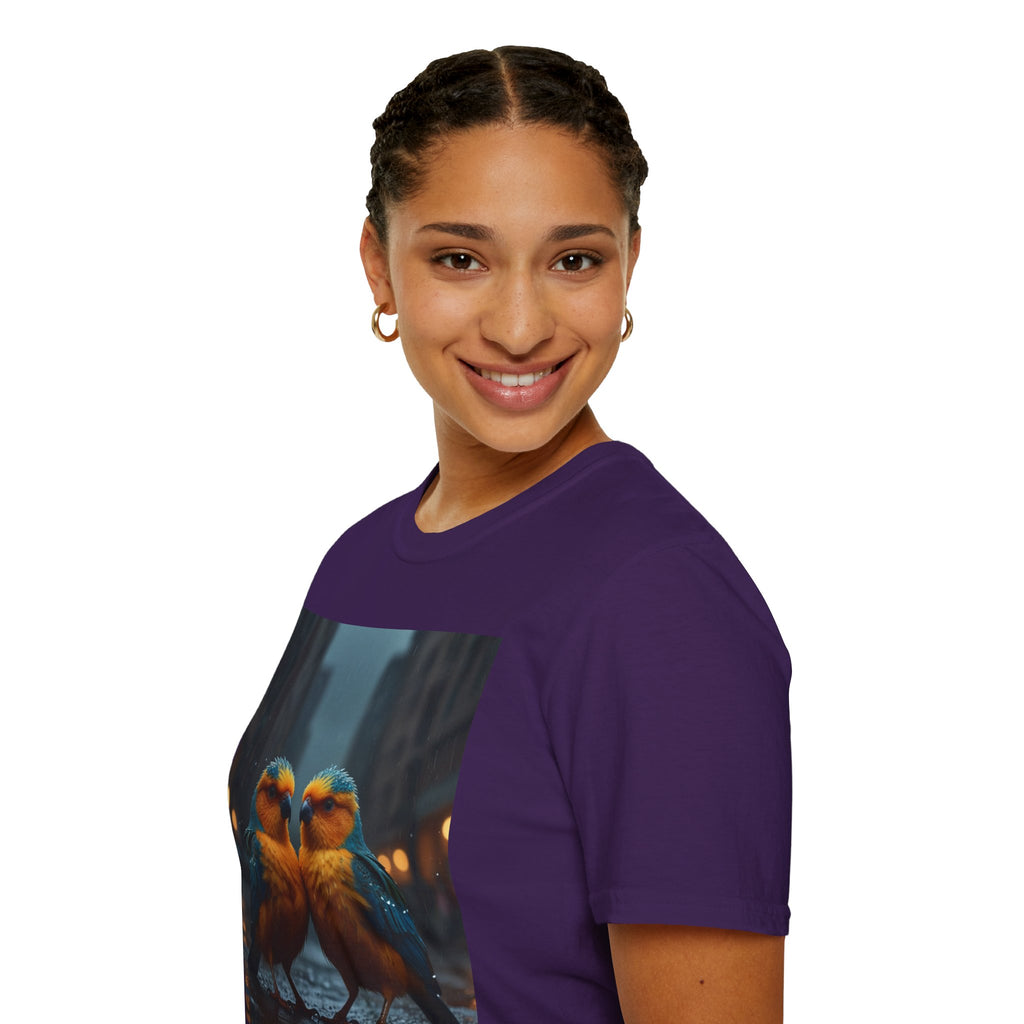 Colorful Parrot Love Tee – Nature Summer Shirt