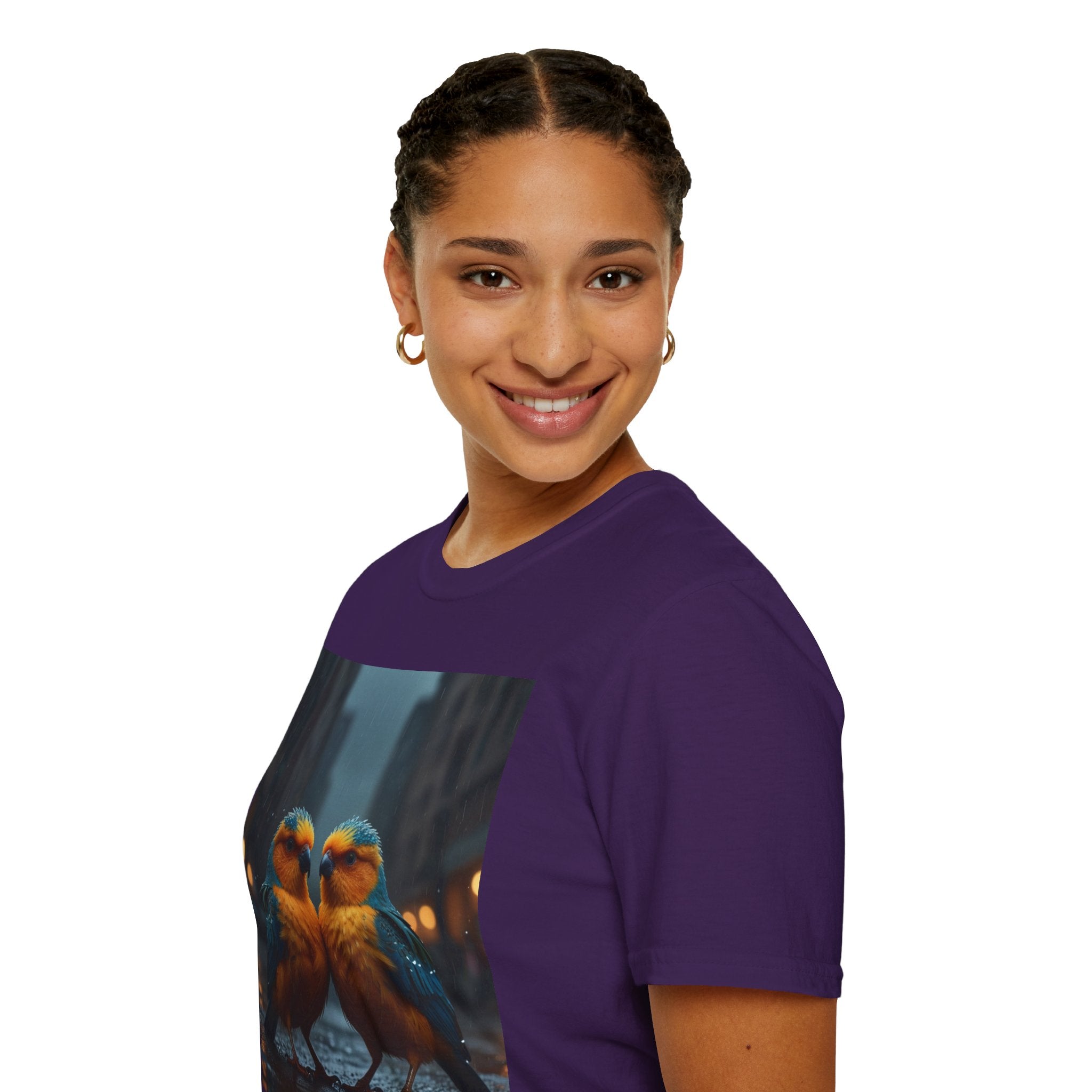 Colorful Parrot Love Tee – Nature Summer Shirt