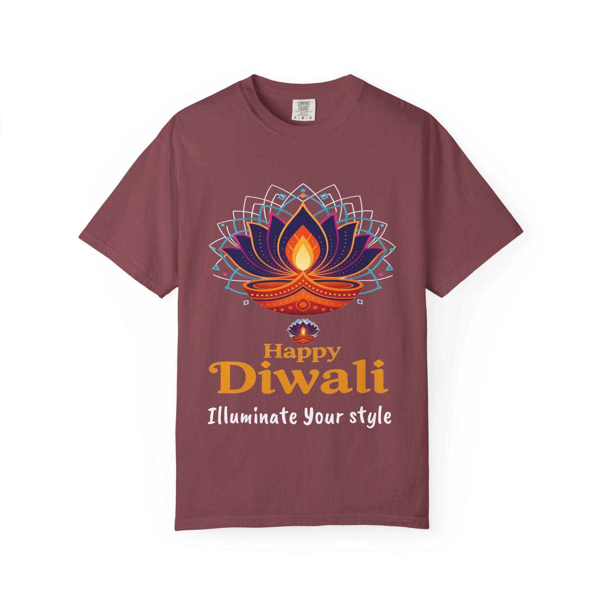 Diwali Celebration T-Shirt | Happy Diwali Unisex Garment-Dyed Tee | Festival Apparel Gift