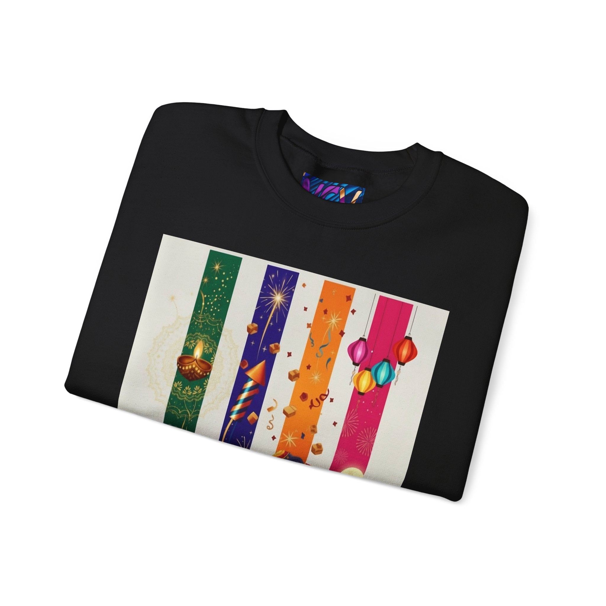 Colorful Festival Sweatshirt - Cozy Diwali Apparel.