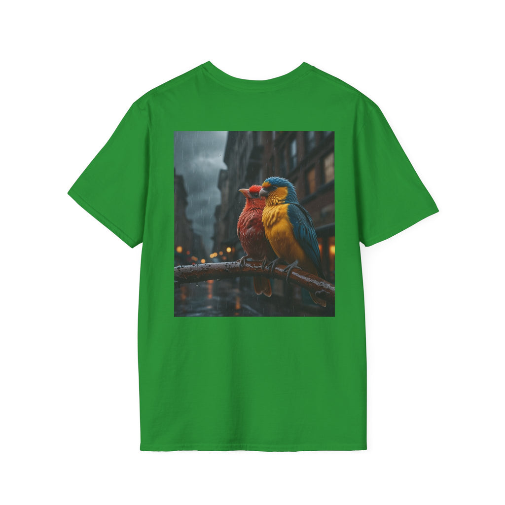 Colorful Parrot Love Tee – Nature Summer Shirt