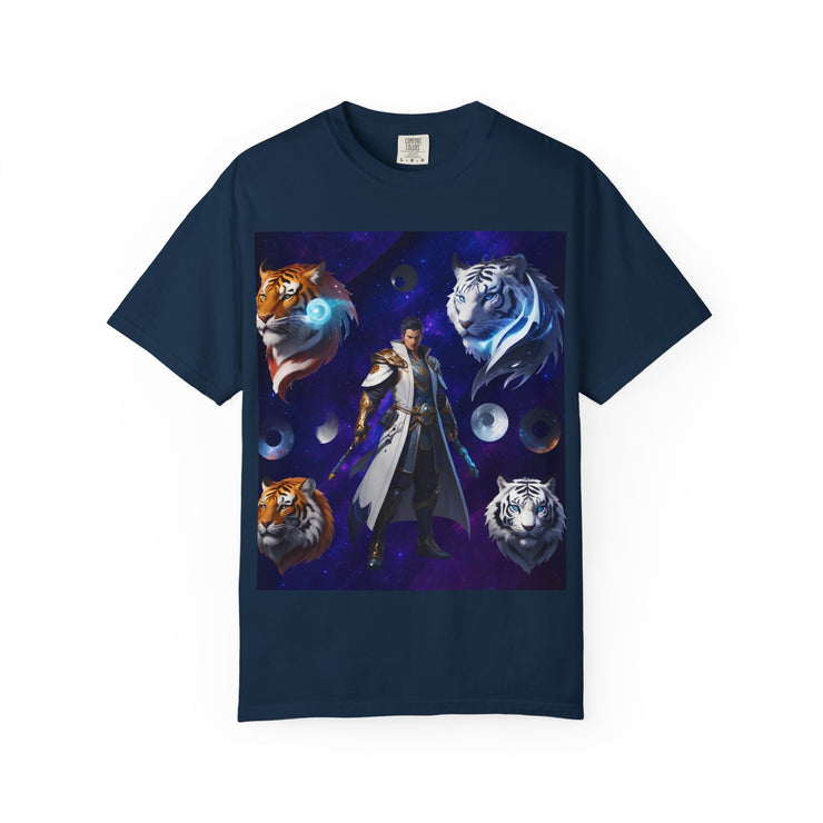 Fantasy-Themed Garment-Dyed Tee – Majestic Creature Shirt