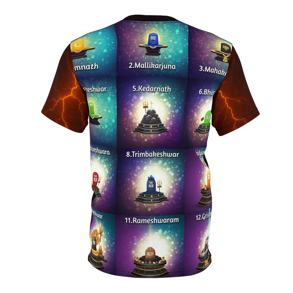 Shiva Krishna Hanuman Jyotirlinga Spiritual Graphic Tee.