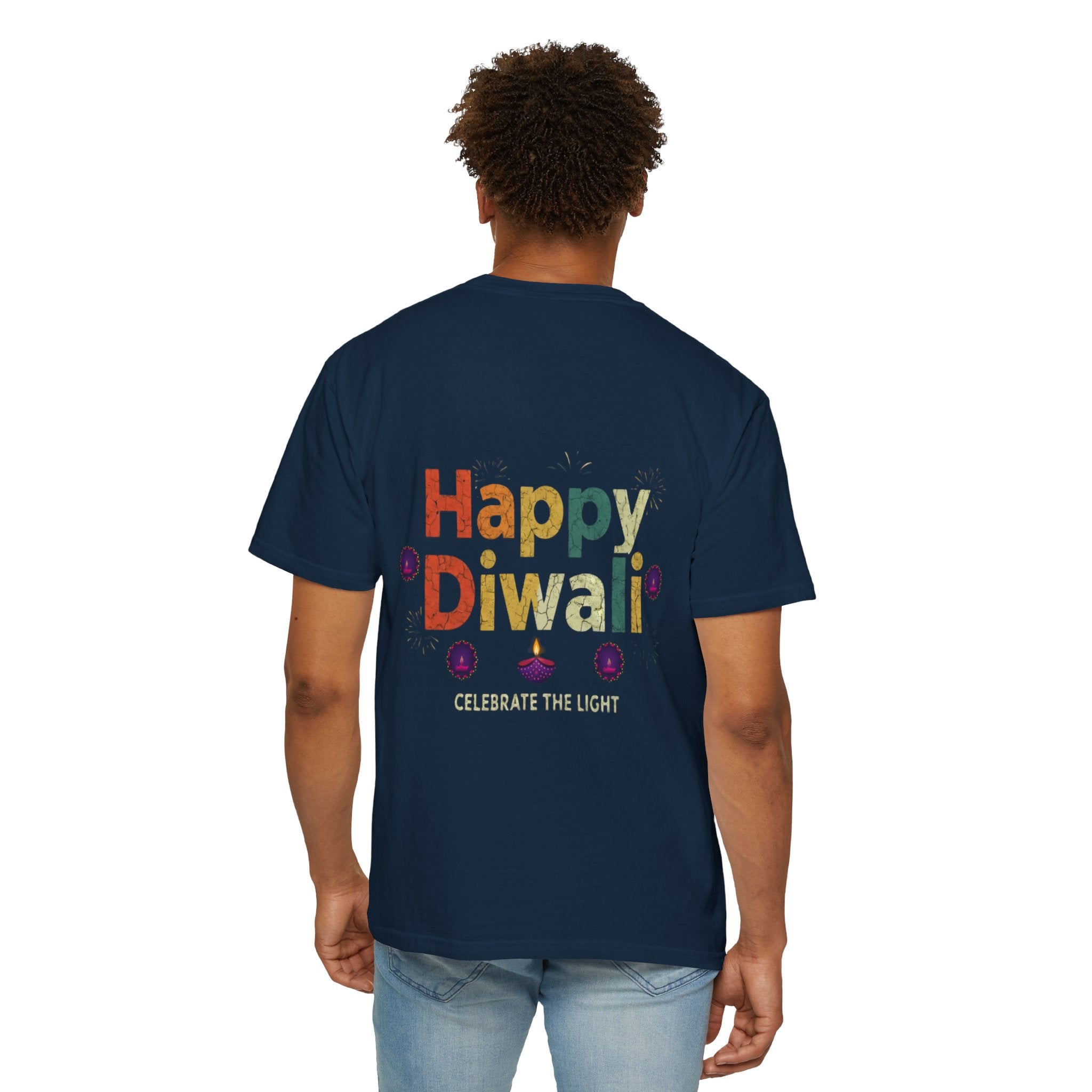 Diwali Celebration T-Shirt | Happy Diwali Unisex Garment-Dyed Tee | Festival Apparel Gift