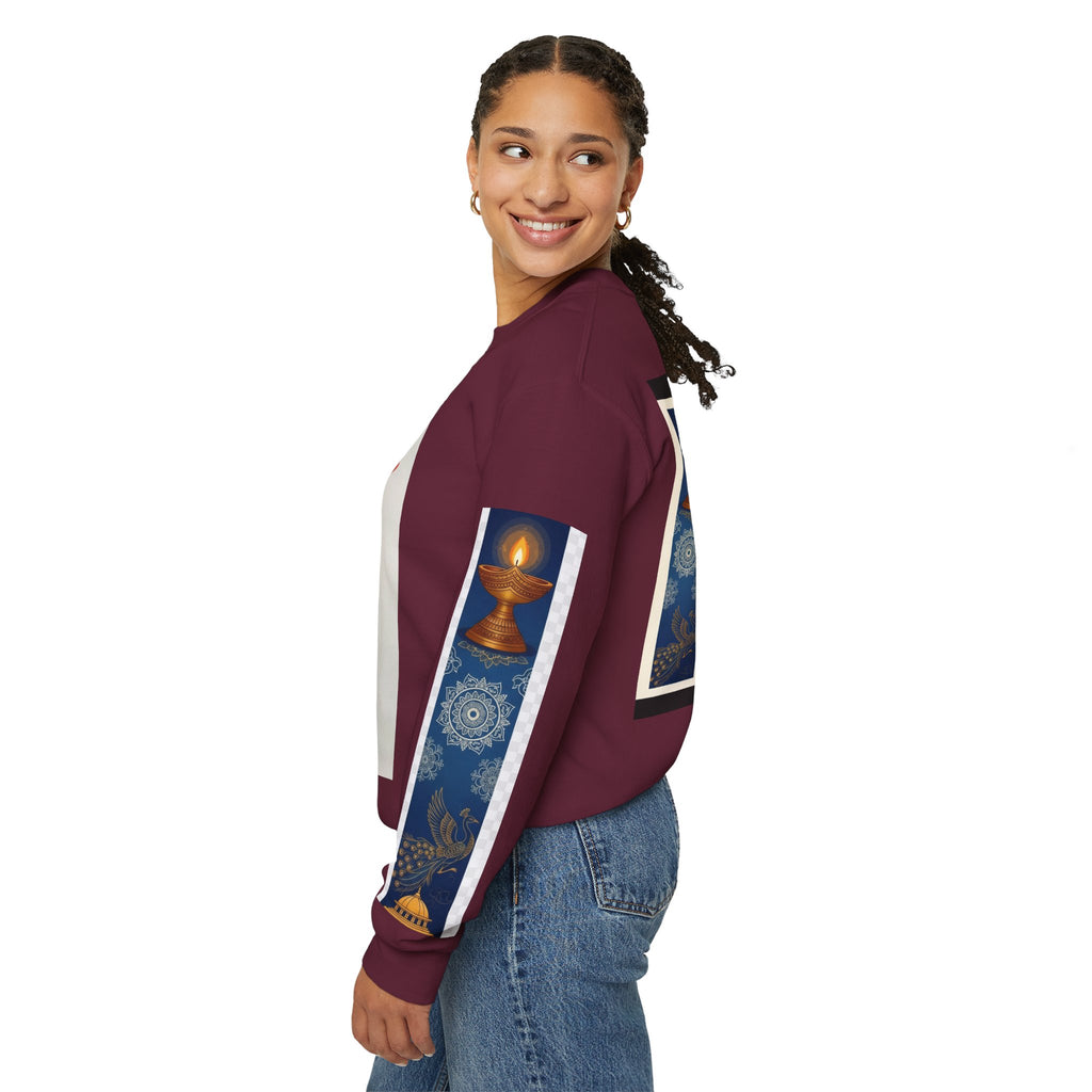 Colorful Festival Sweatshirt - Cozy Diwali Apparel.