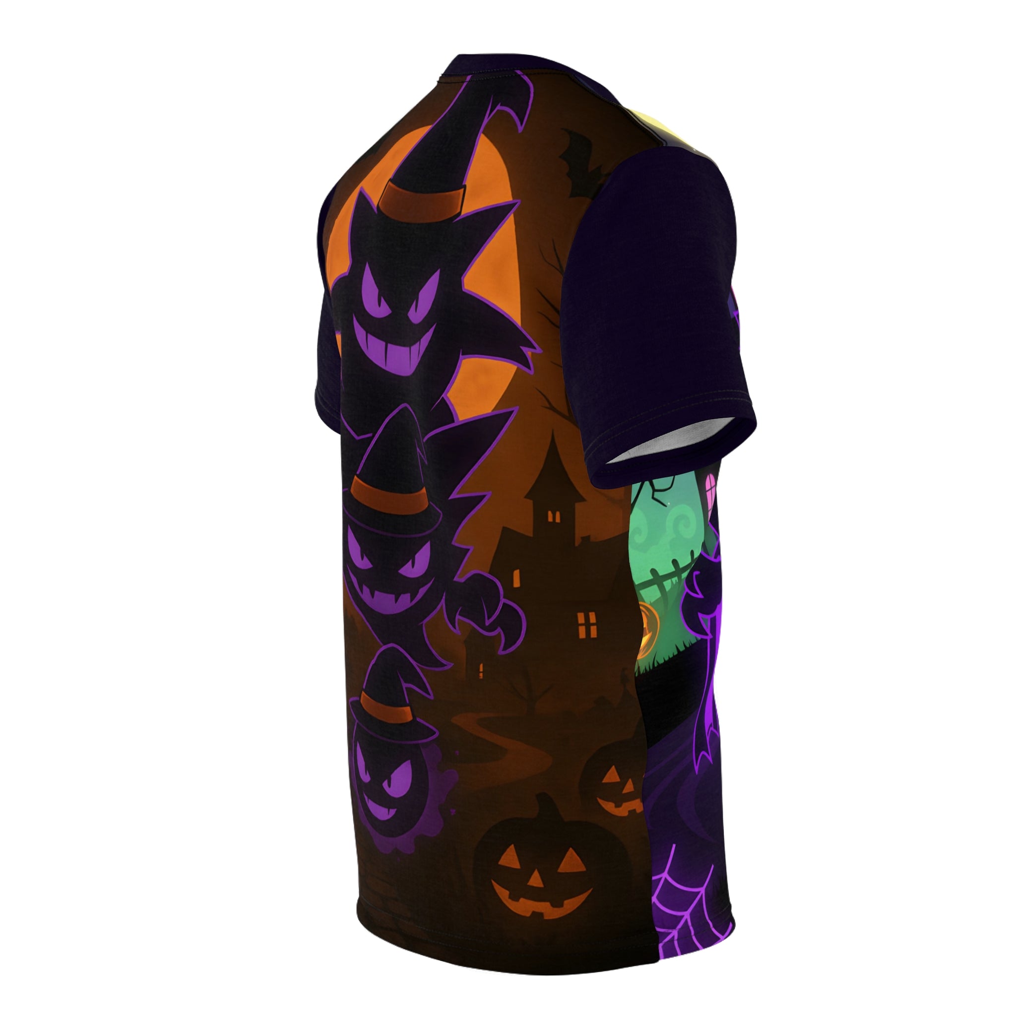 Spooky Halloween Unisex Tee - Ghostly Monster Evolution Design.
