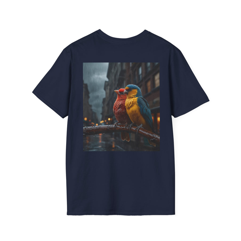 Colorful Parrot Love Tee – Nature Summer Shirt