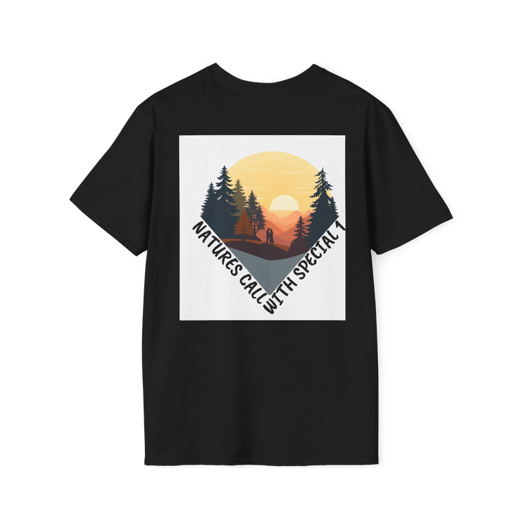 Romantic Sunset Couple Sketch T-Shirt – Nature Inspired Tee