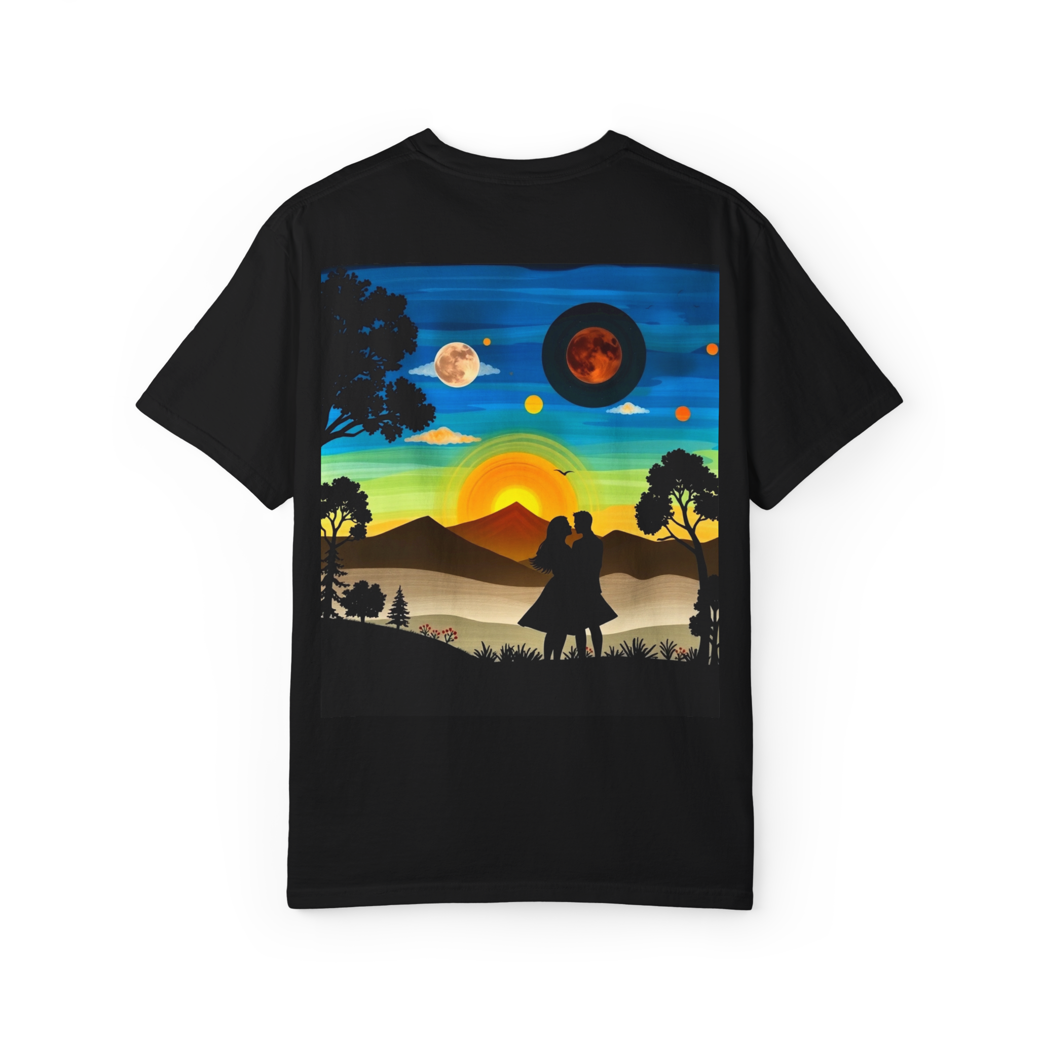 Romantic Sunset Couple T-Shirt – Anniversary Gift Tee