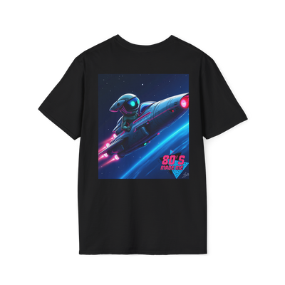 Retro 80s Sci-Fi Graphic Tee – Vintage Space T-Shirt