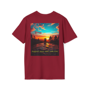 Support Love Sunset T-Shirt – Couples Graphic Tee