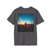 Cinematic Split Sky T-Shirt – Romantic Nature Film Tee