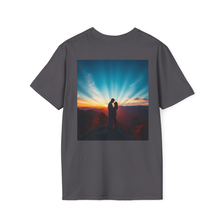 Cinematic Split Sky T-Shirt – Romantic Nature Film Tee
