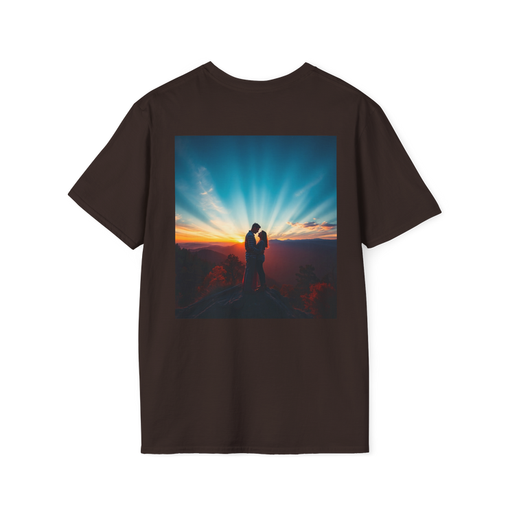 Cinematic Split Sky T-Shirt – Romantic Nature Film Tee
