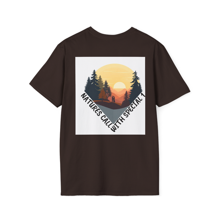 Romantic Sunset Couple Sketch T-Shirt – Nature Inspired Tee