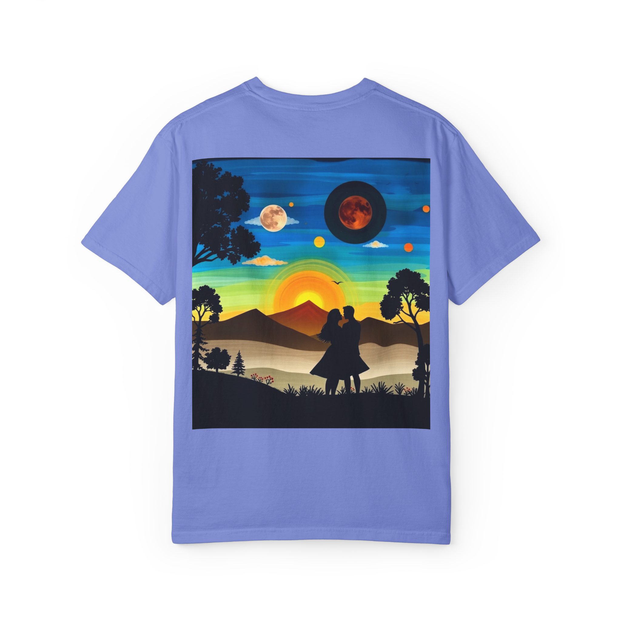 Romantic Sunset Couple T-Shirt – Anniversary Gift Tee