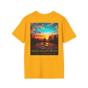 Support Love Sunset T-Shirt – Couples Graphic Tee