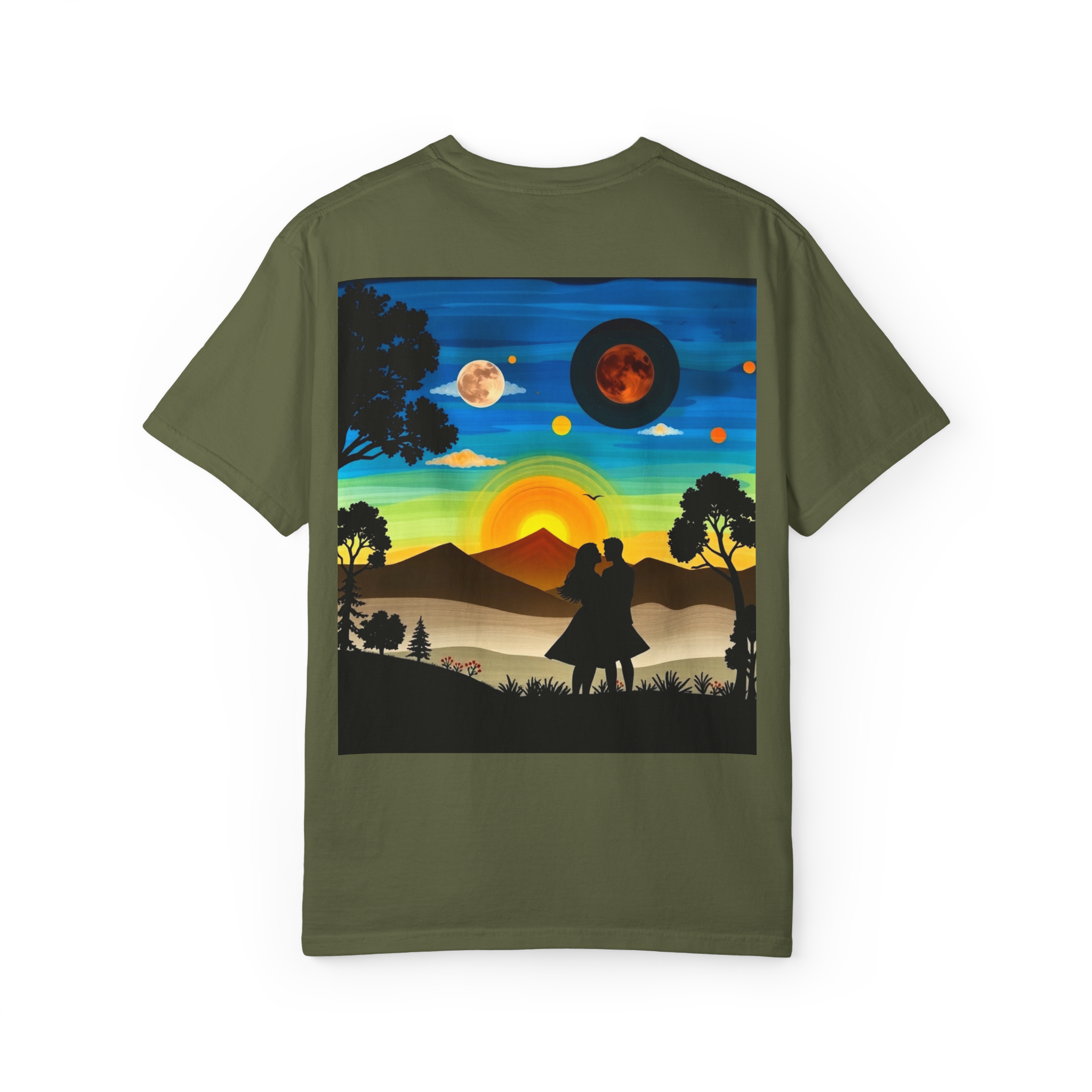 Romantic Sunset Couple T-Shirt – Anniversary Gift Tee