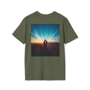 Cinematic Split Sky T-Shirt – Romantic Nature Film Tee