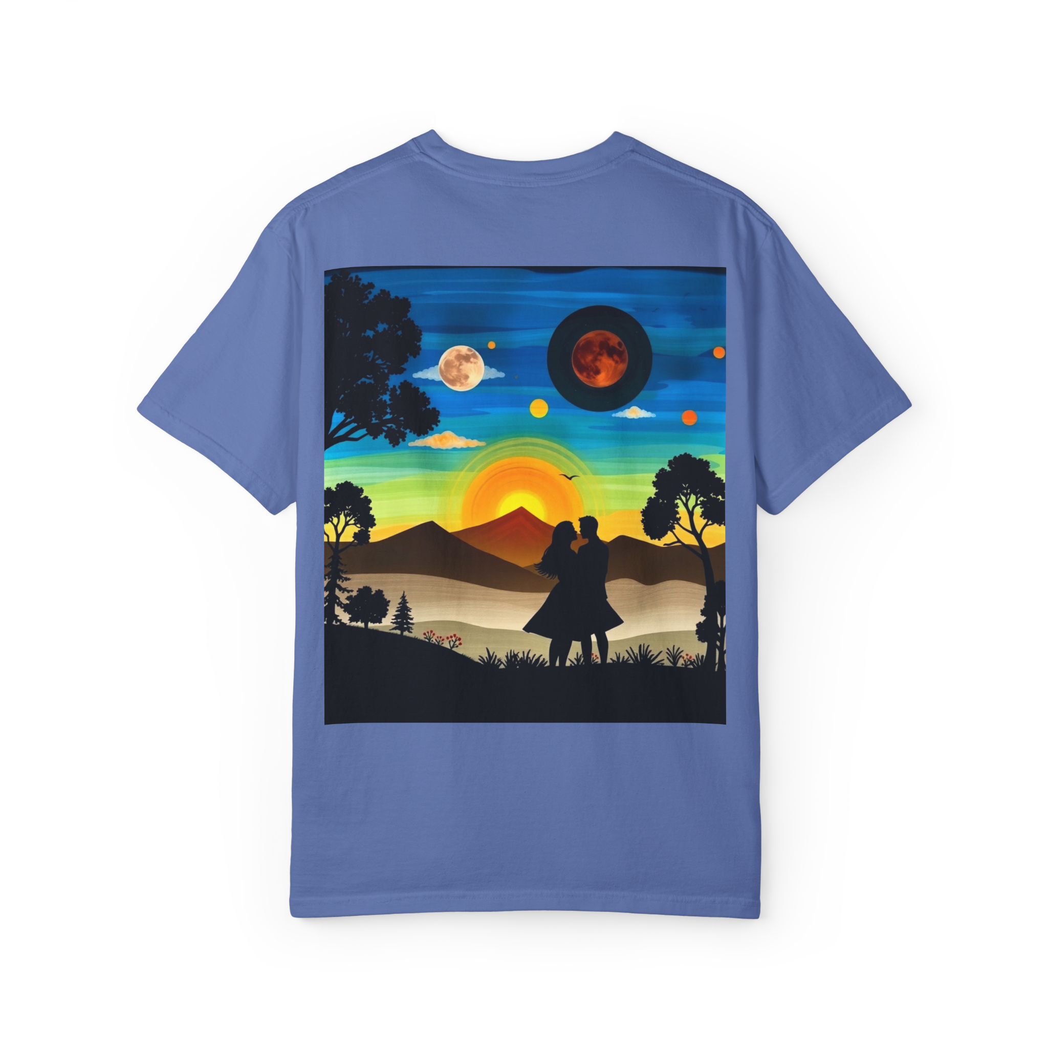 Romantic Sunset Couple T-Shirt – Anniversary Gift Tee