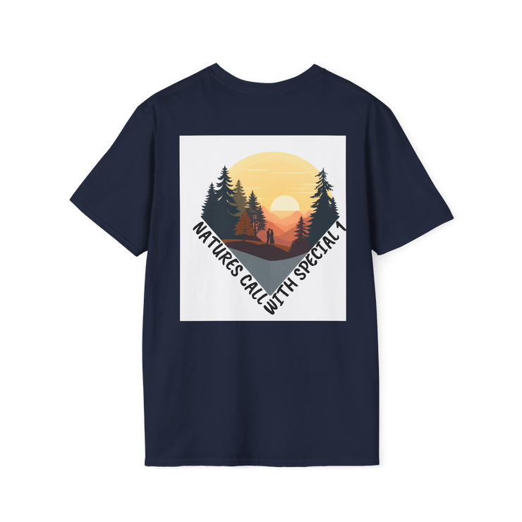 Romantic Sunset Couple Sketch T-Shirt – Nature Inspired Tee