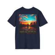 Support Love Sunset T-Shirt – Couples Graphic Tee