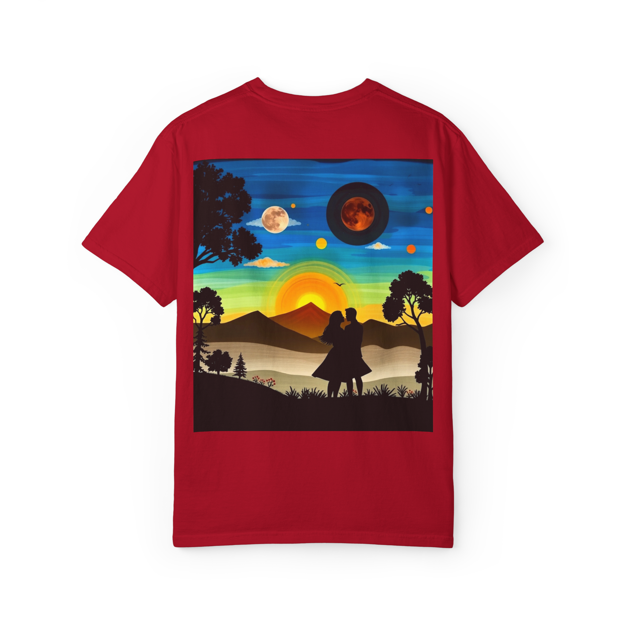 Romantic Sunset Couple T-Shirt – Anniversary Gift Tee