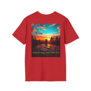 Support Love Sunset T-Shirt – Couples Graphic Tee