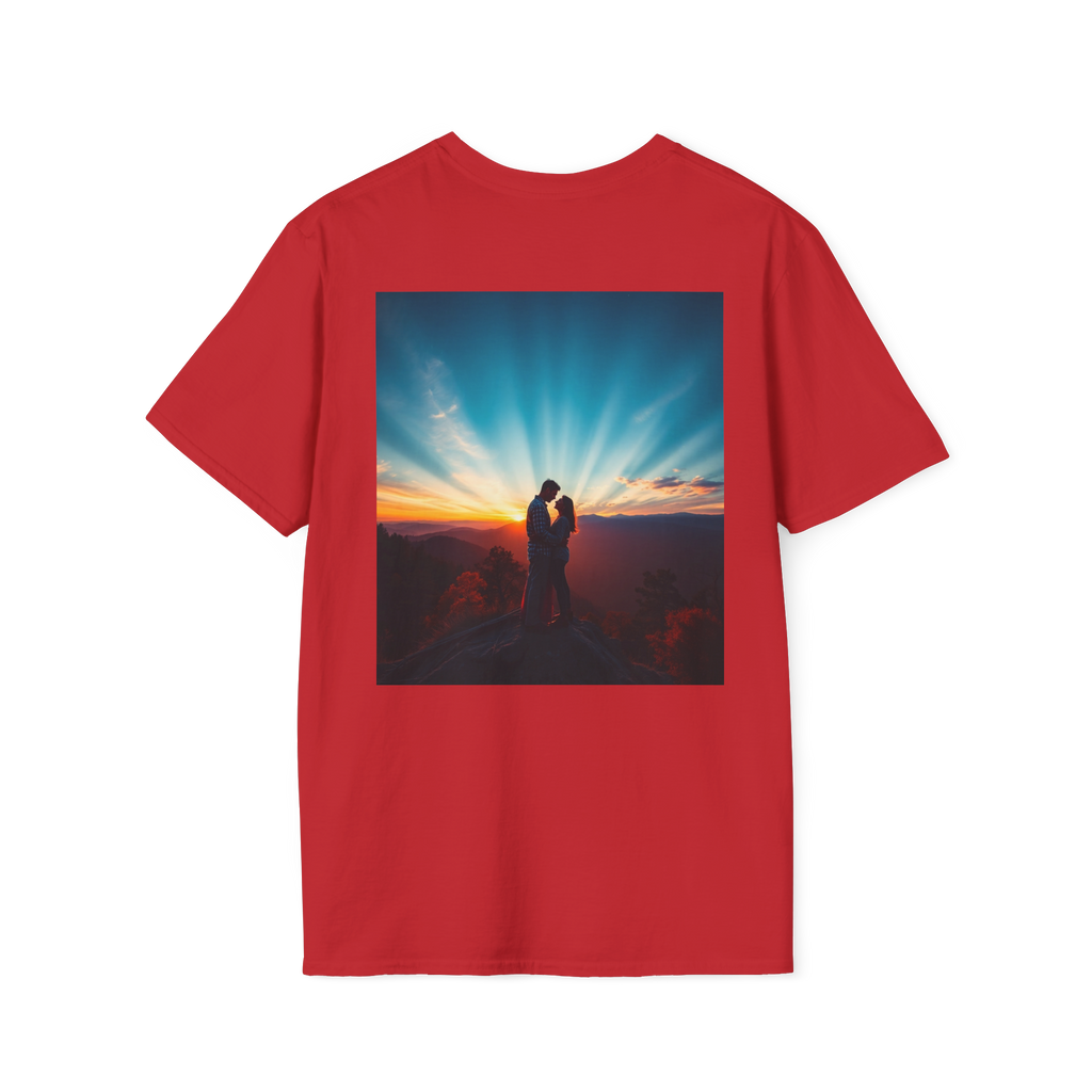 Cinematic Split Sky T-Shirt – Romantic Nature Film Tee